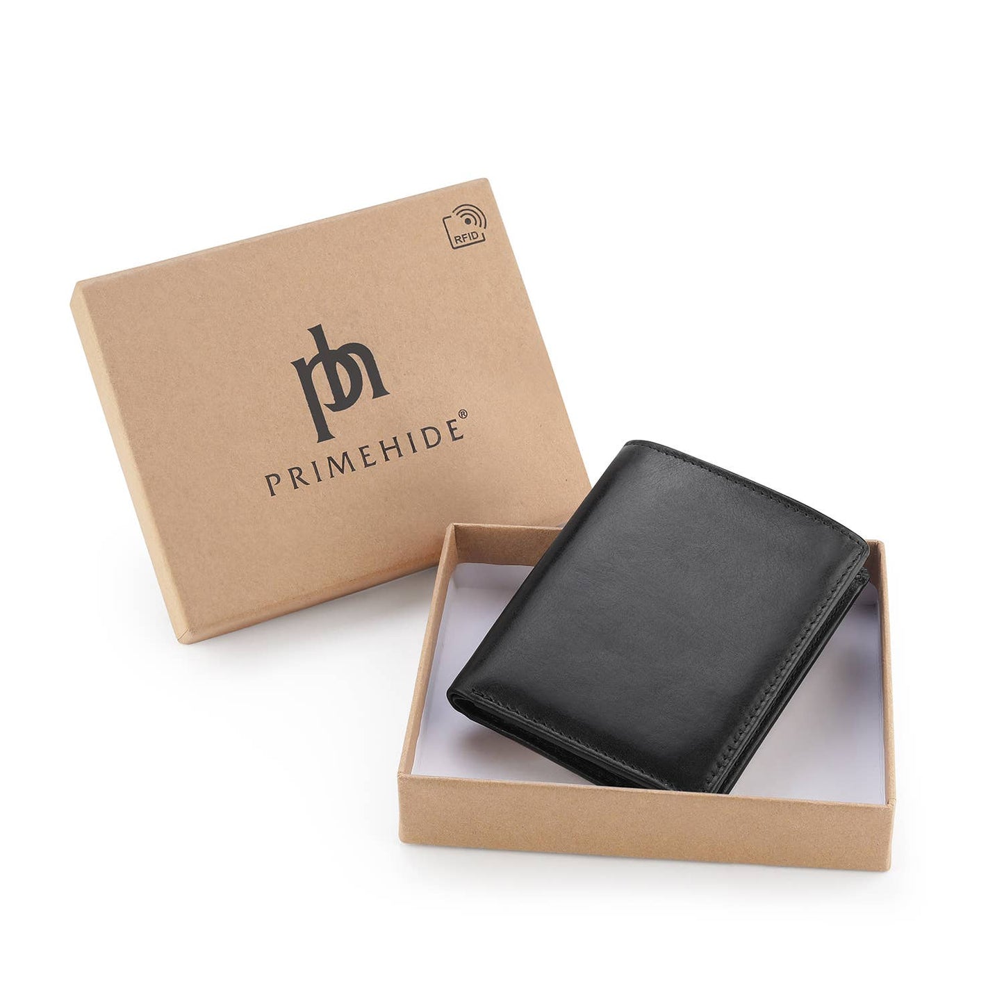 Men’s Leather Bifold Wallet - Black or Brown