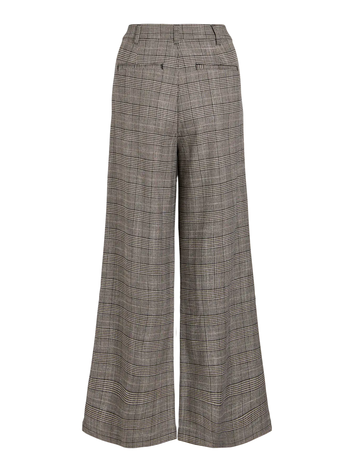 Wide Legged Classic Check Trousers