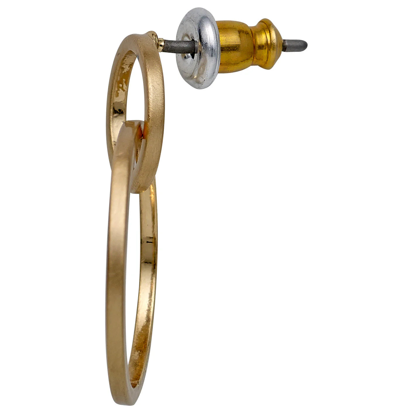 Two Circles Earrings Gold-Plated
