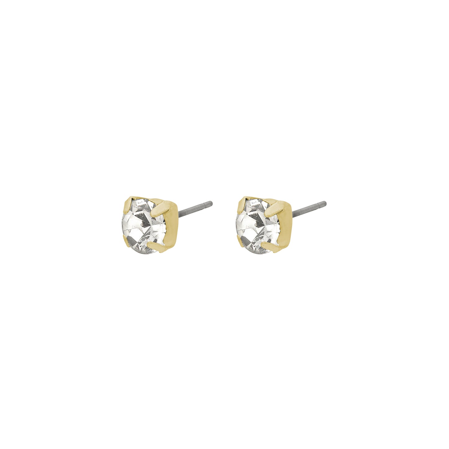 Crystal Ear Studs - Gold & Silver Plated