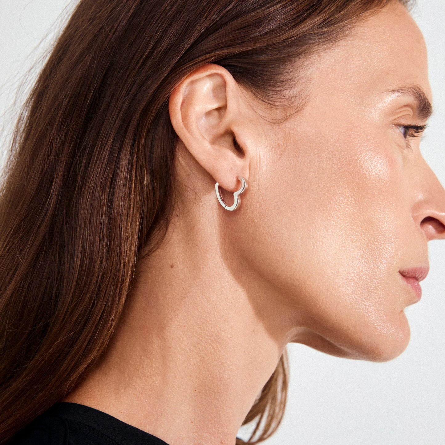 Heart Shaped Heart Earrings - Gold & Silver Plated