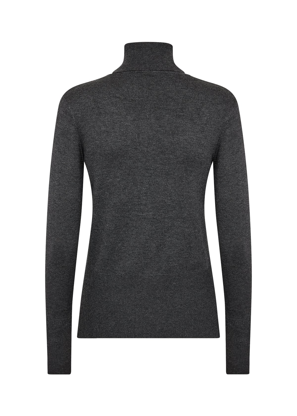 Polo Neck Jumper - Black, Dark Brown or Charcoal