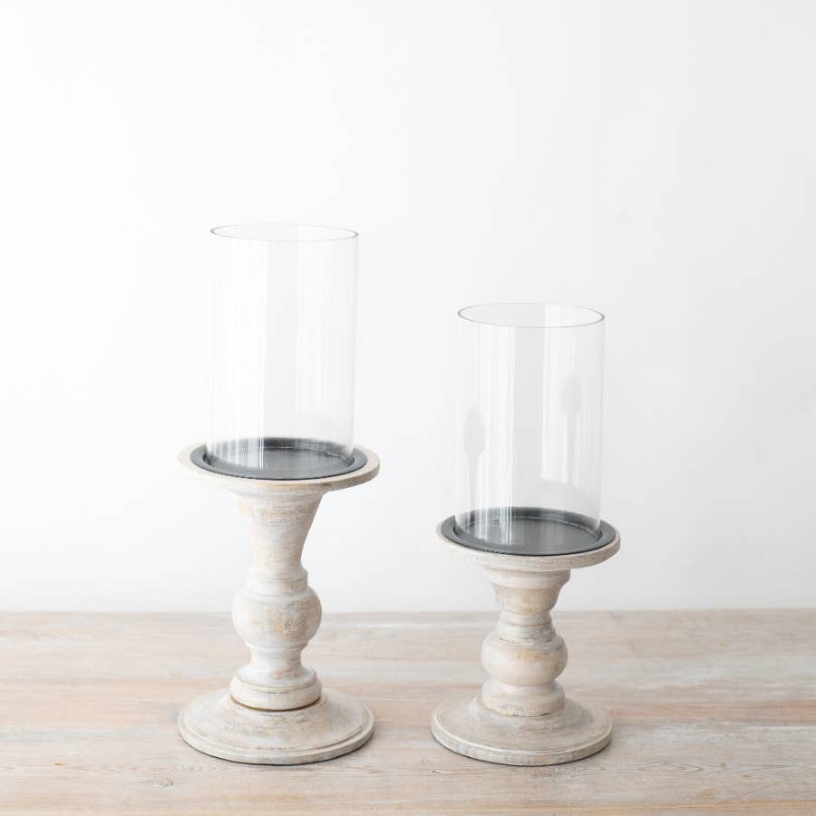 Pillar Candle Holder with Glass Holder, 35cm