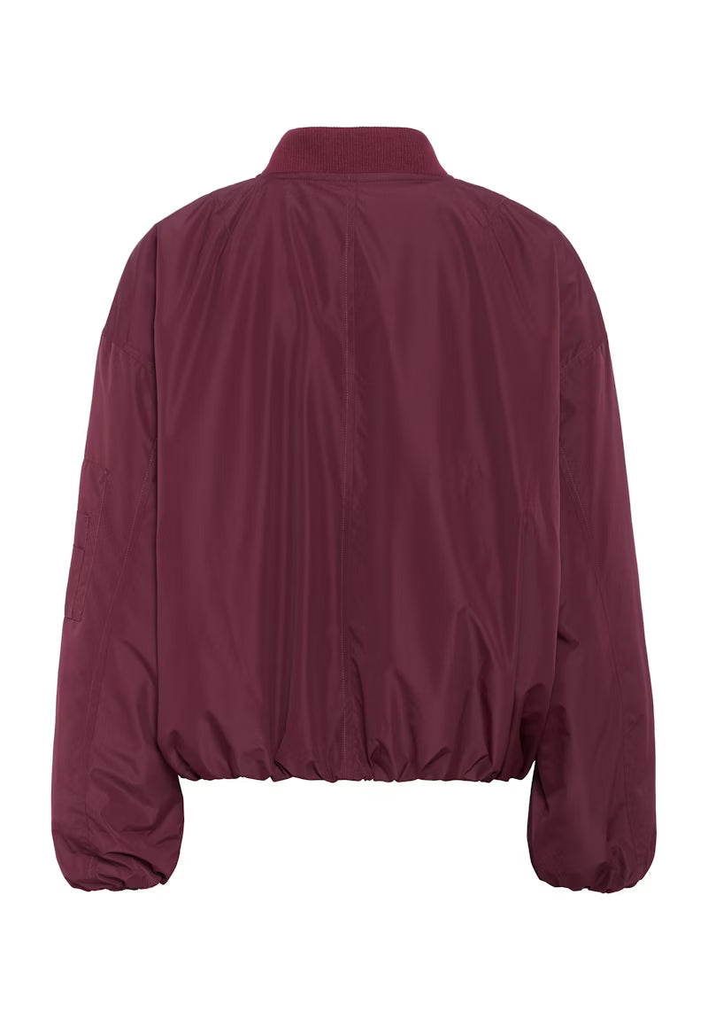 Wine Bomber Jacket
