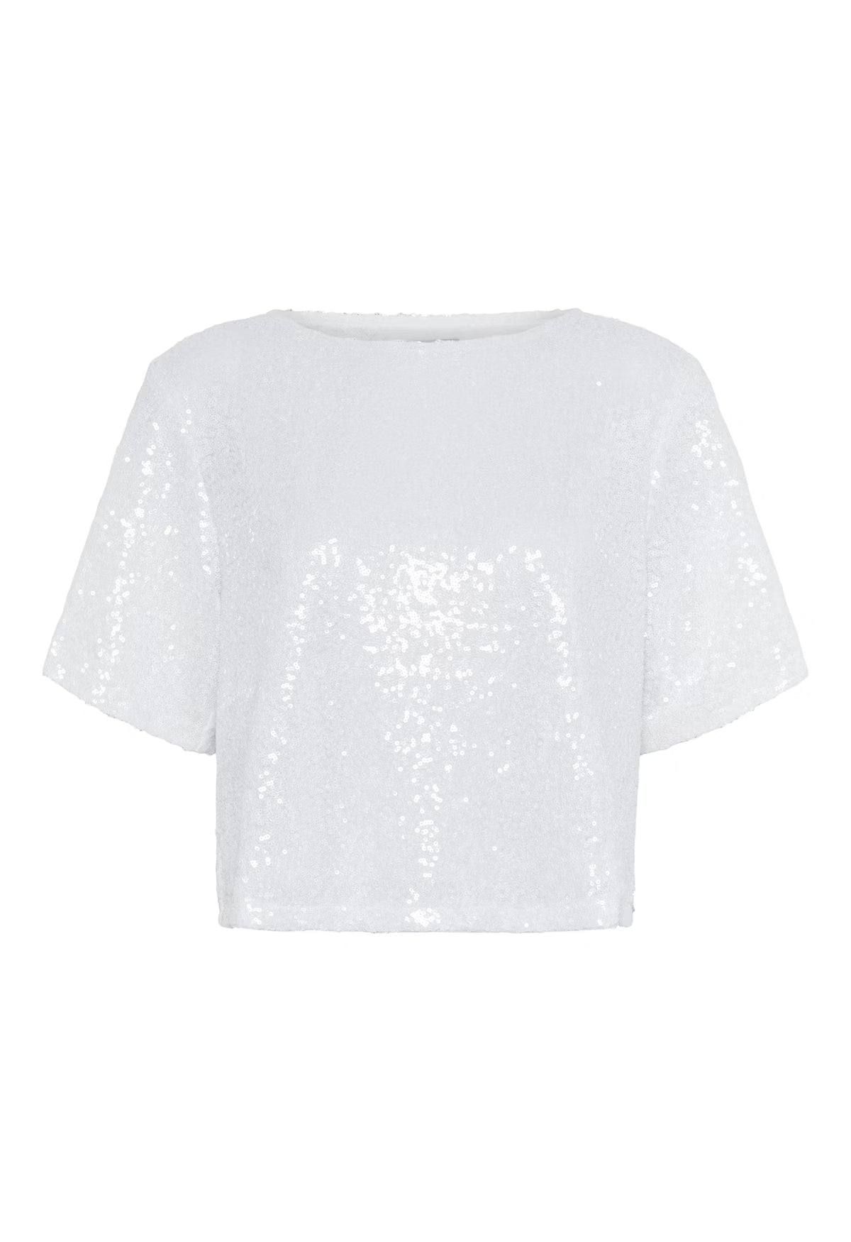 KAmiranda Sequin Blouse - Chalk