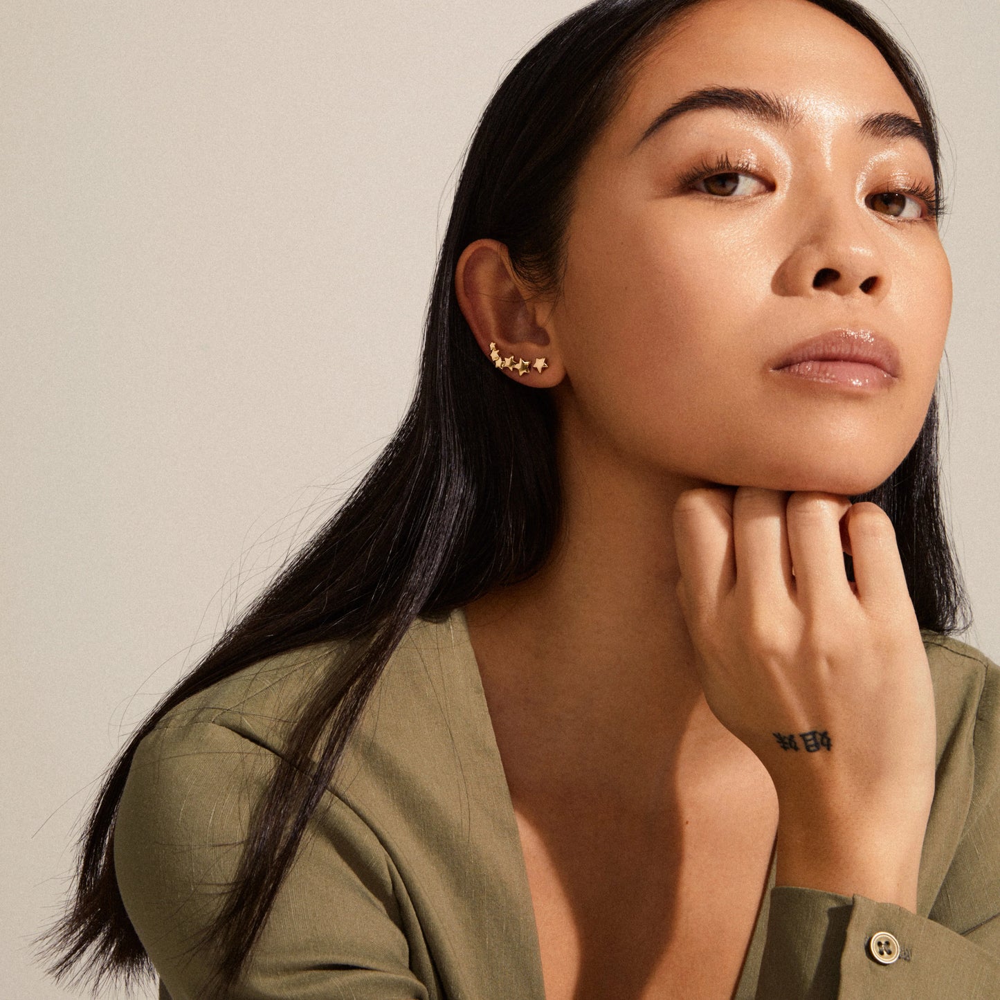 AVA Star Earrings Gold-Plated