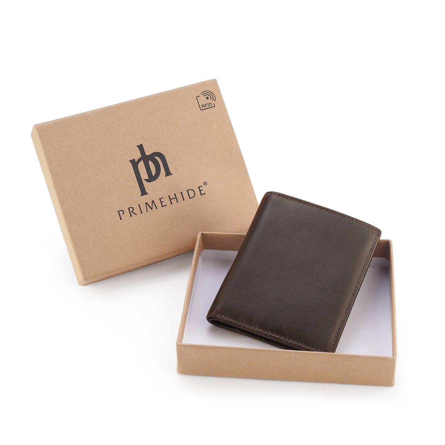 Men’s Leather Bifold Wallet - Black or Brown