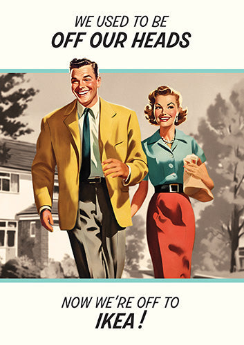 Greeting Card - Couple off our heads