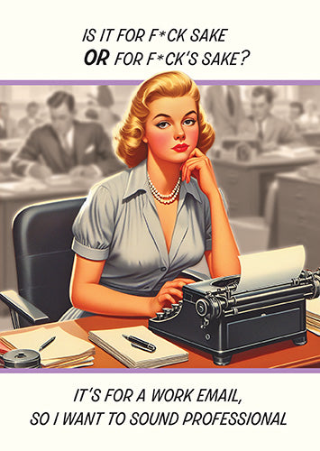 Greeting Card - Professional work email