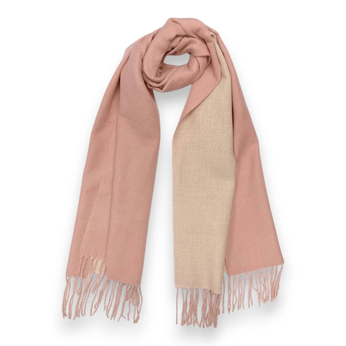 Premium Two-Tone Cashmere Blend Winter Scarf - Various Colours