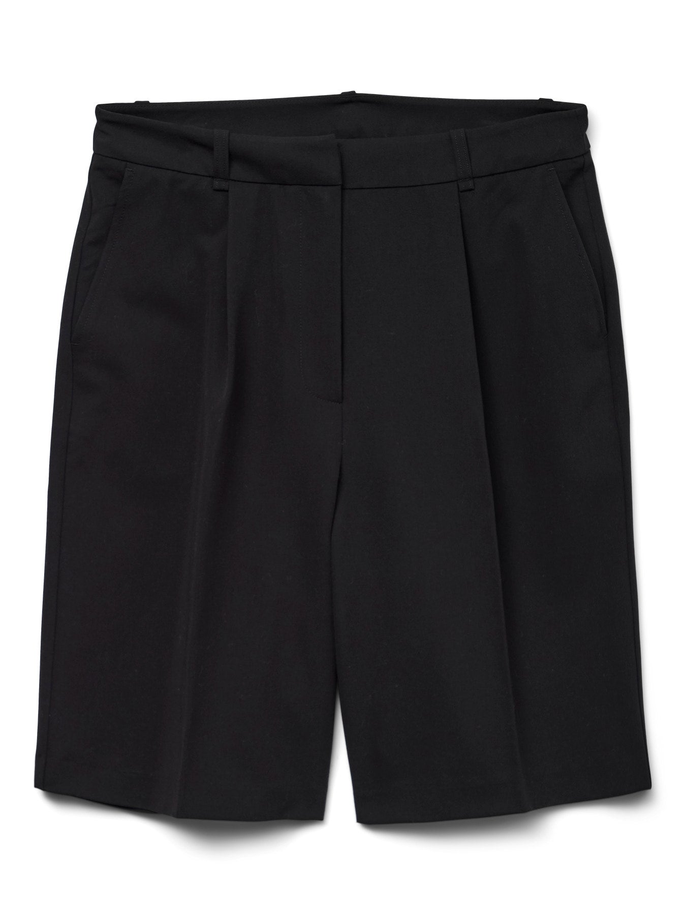 Tailored Knee Shorts - White or Black