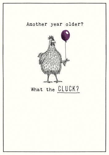 Greeting Card - What The Cluck