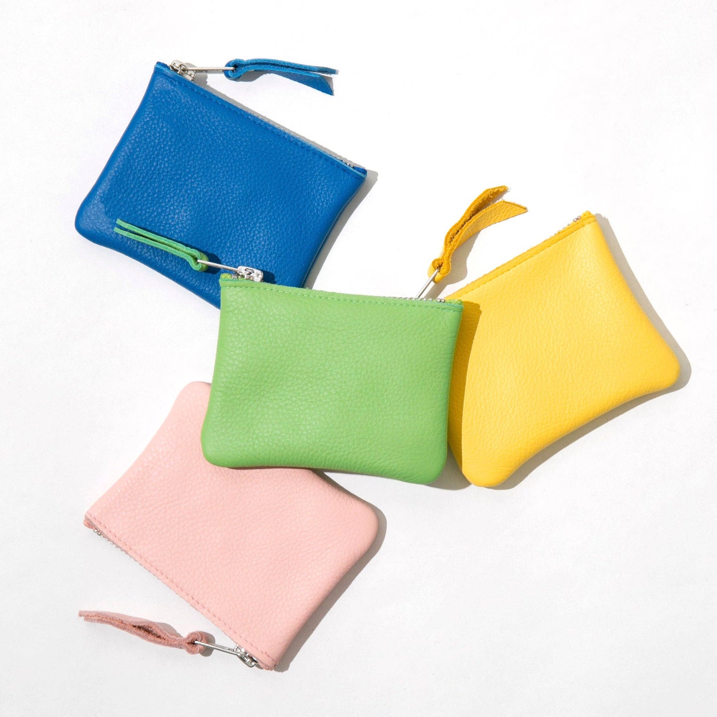 Yellow Leather Coin Purse