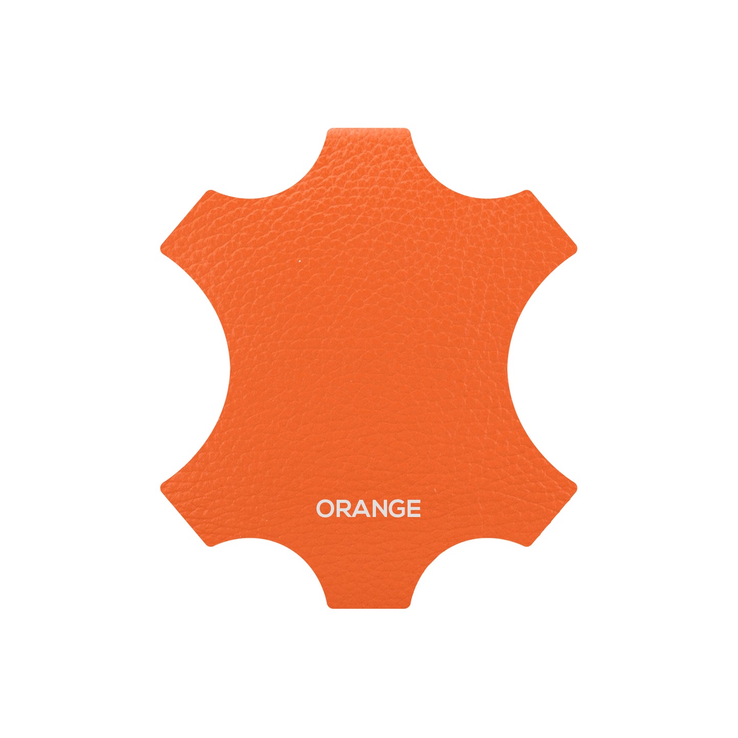 Fold Over Leather Clutch - Light Orange