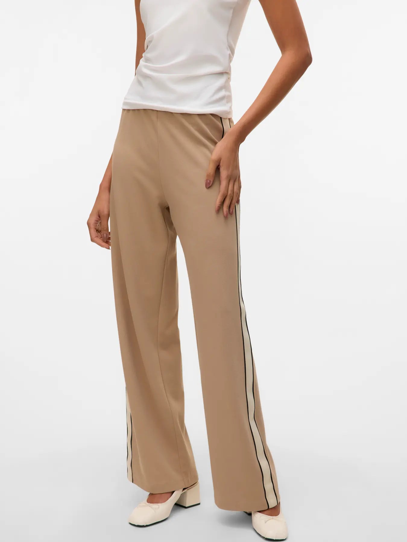 Wide Panel Trouser - Camel