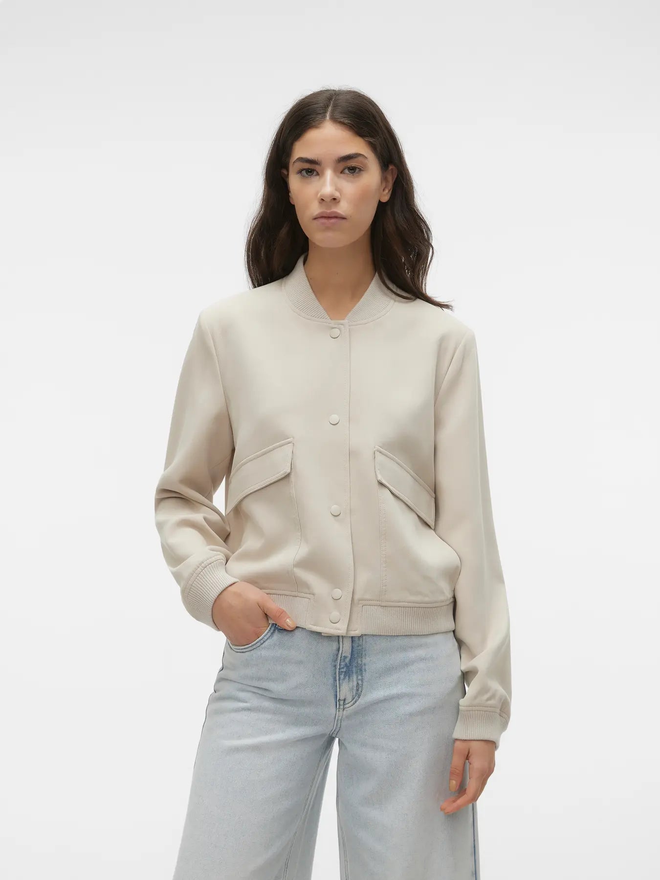 Bomber Jacket - Cream/Ivory