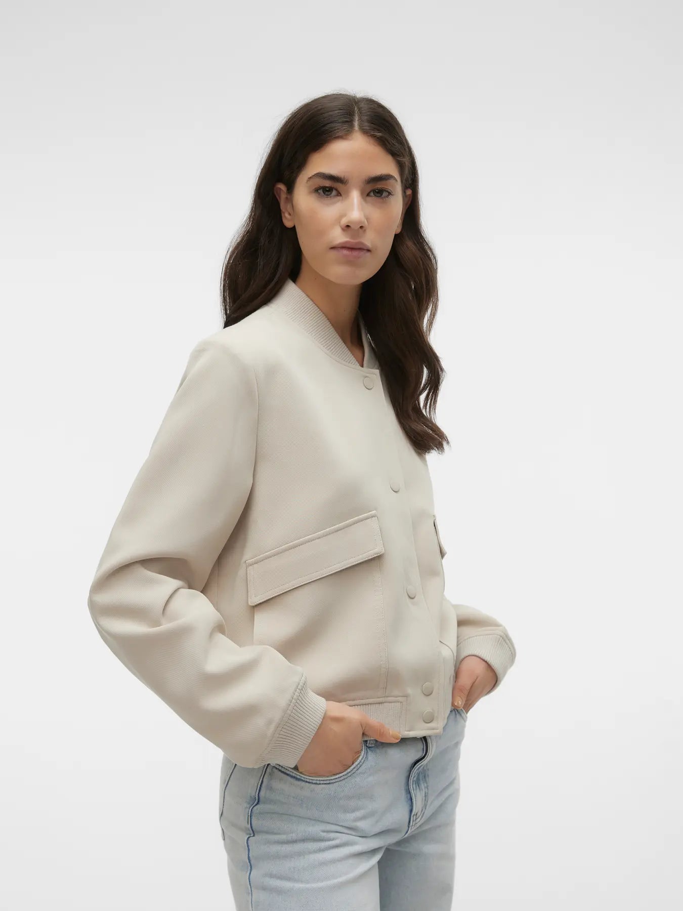 Bomber Jacket - Cream/Ivory