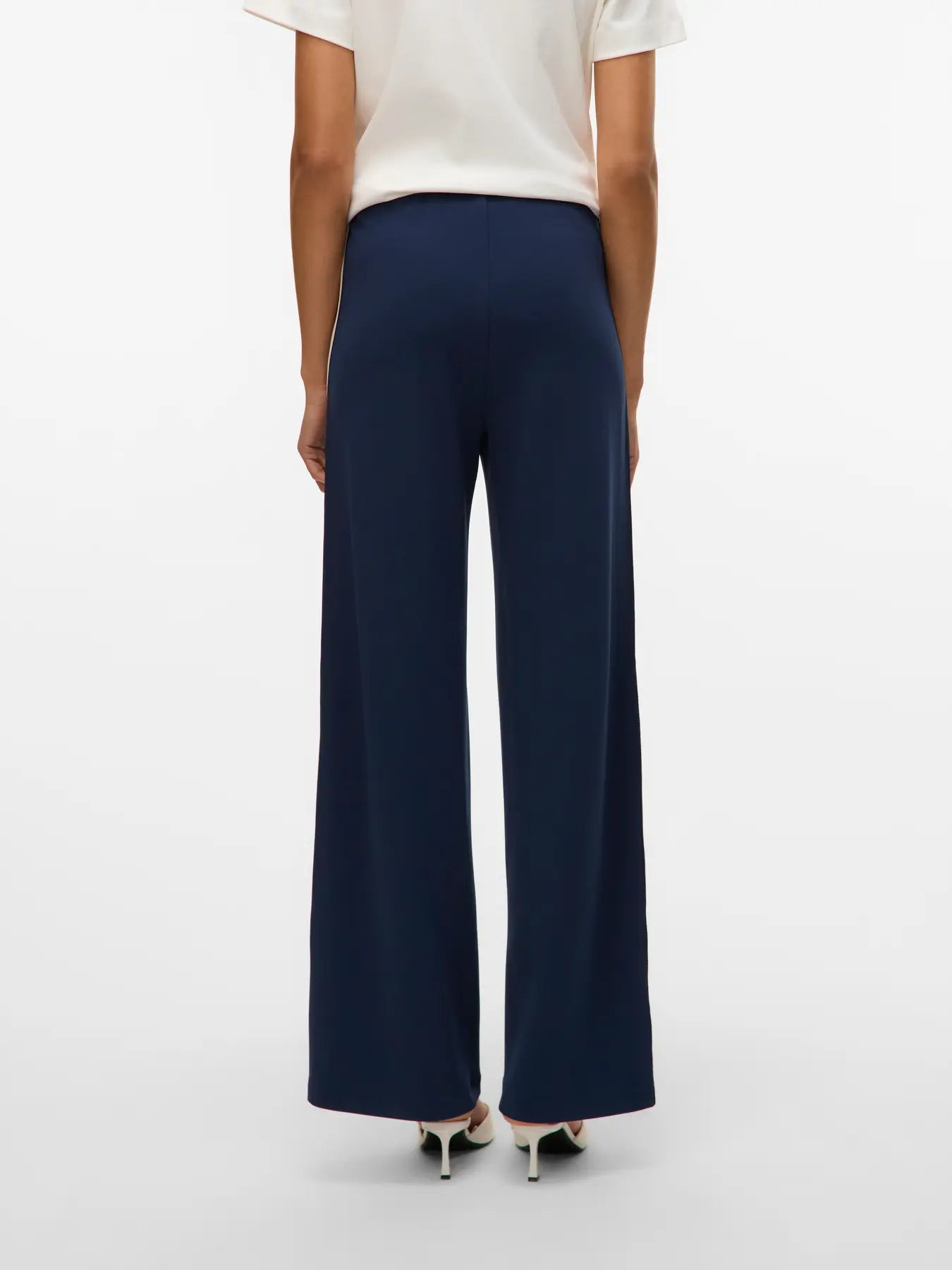 Wide Panel Trouser - Navy