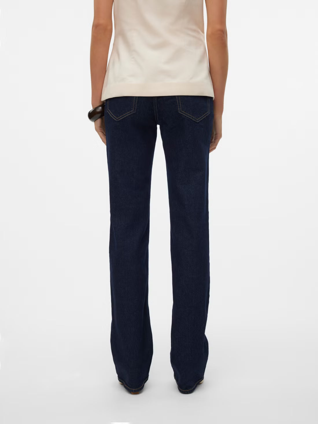 High Rise Straight Fit Jeans