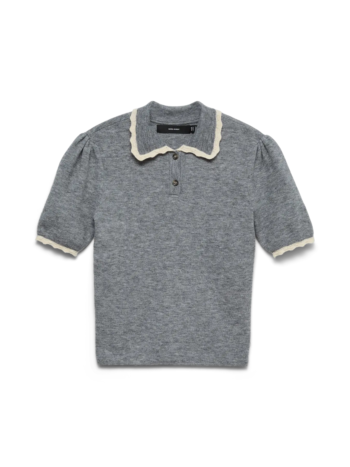 Lace Detail Polo Top