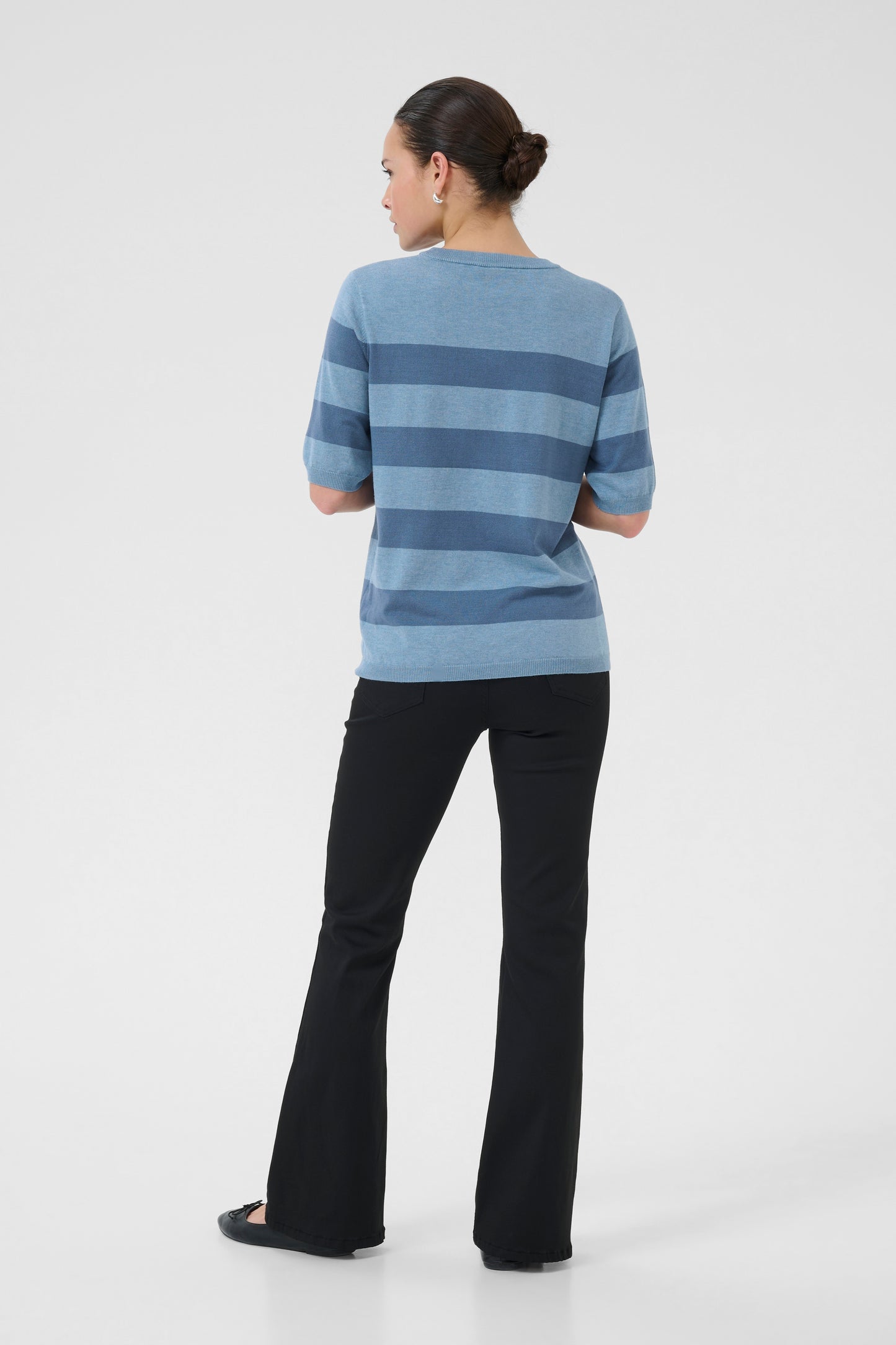 Blue Striped Short Sleeve Jumper (EX-UNIFORM)