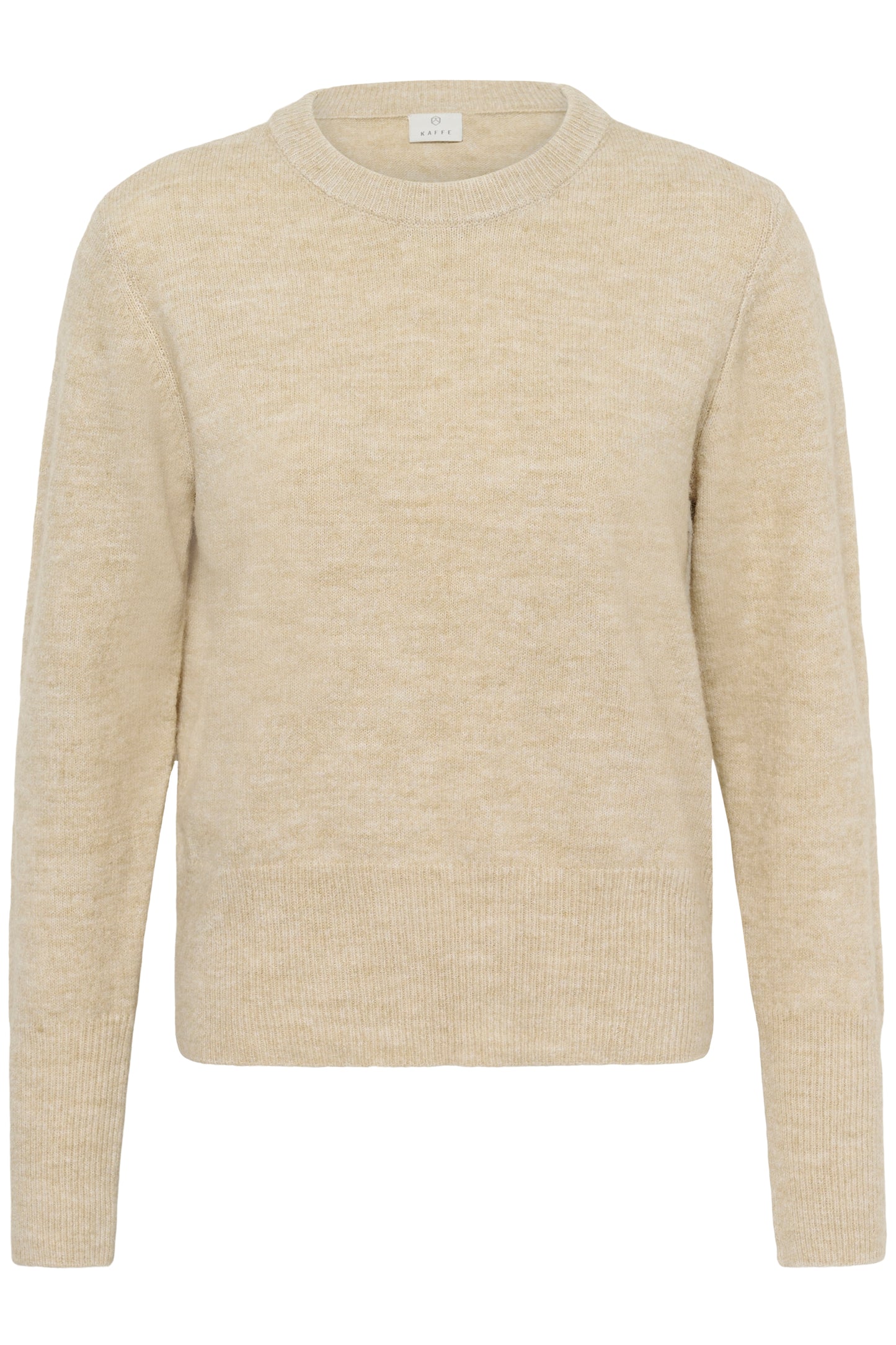 Round Neck Long Sleeve Jumper - Oatmeal, Wine or Black