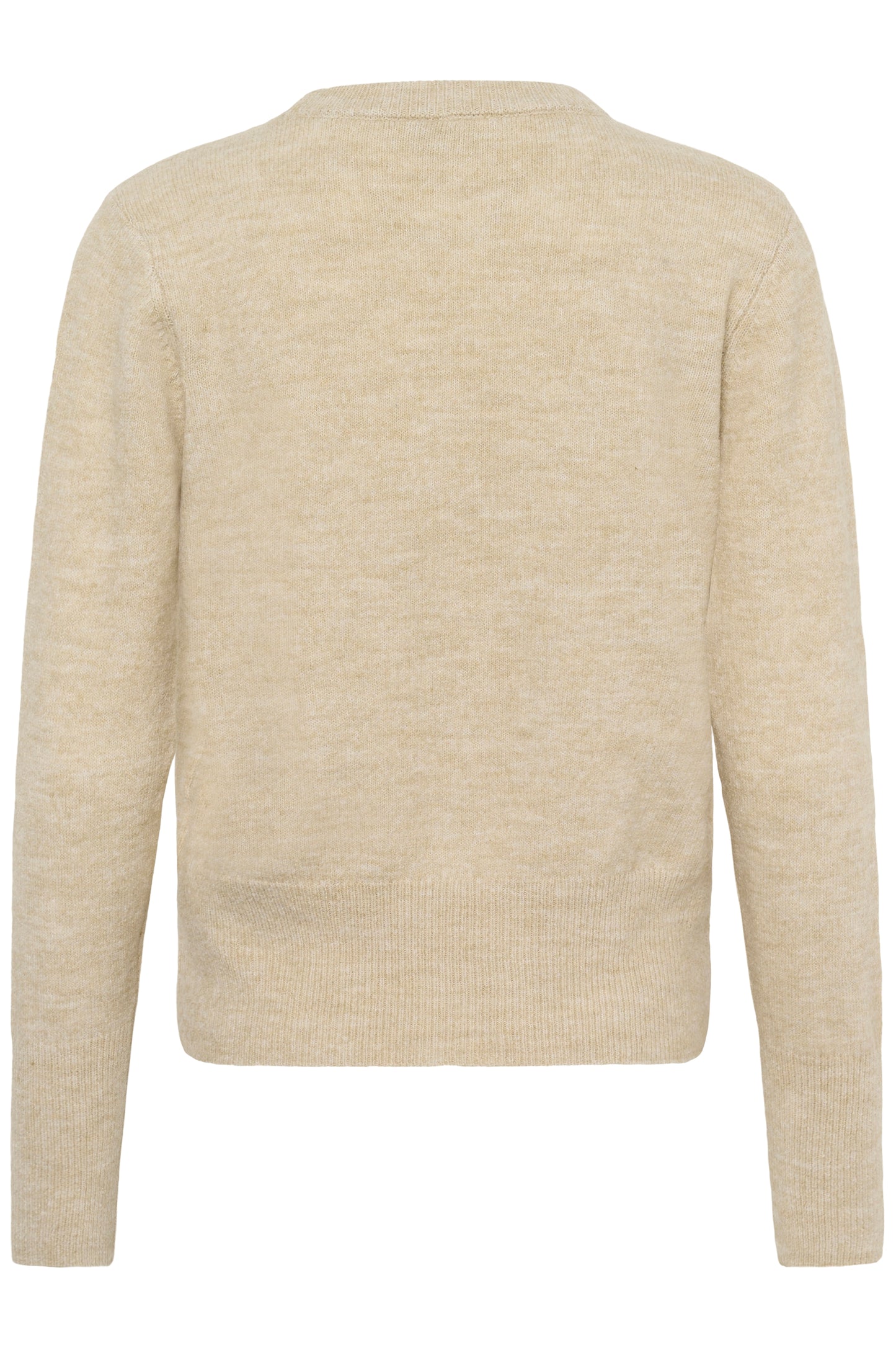 Round Neck Long Sleeve Jumper - Oatmeal, Wine or Black