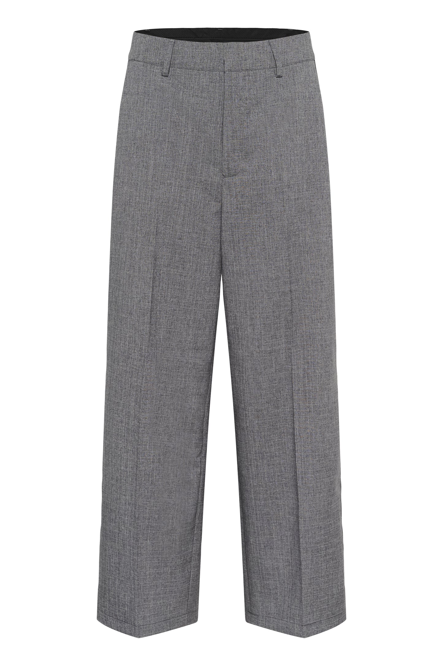 Grey Tailored Trouser With Black & White Stripe