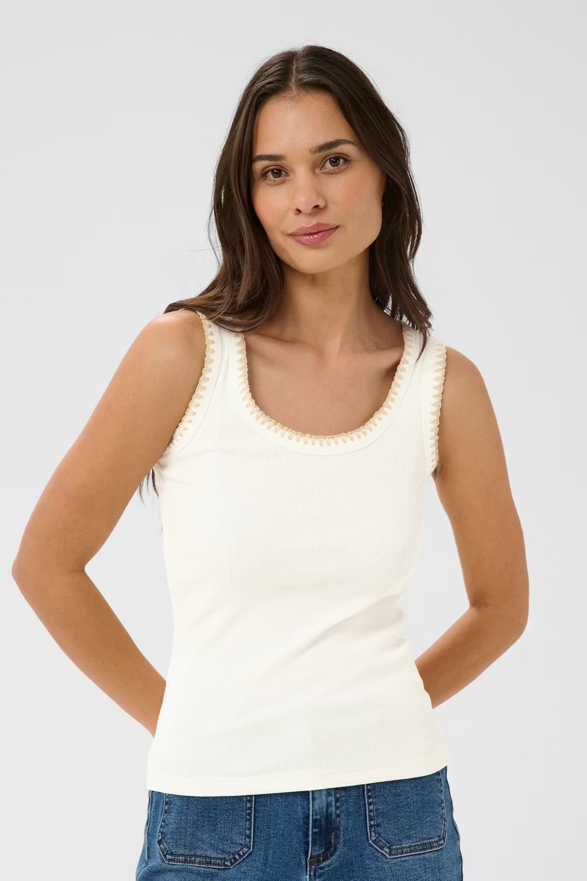 Trimmed Tank Top