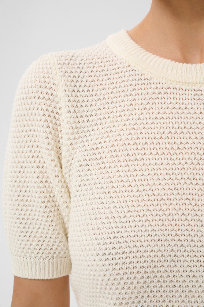 Three Quarter Puff Pullover - Ivory or Brown