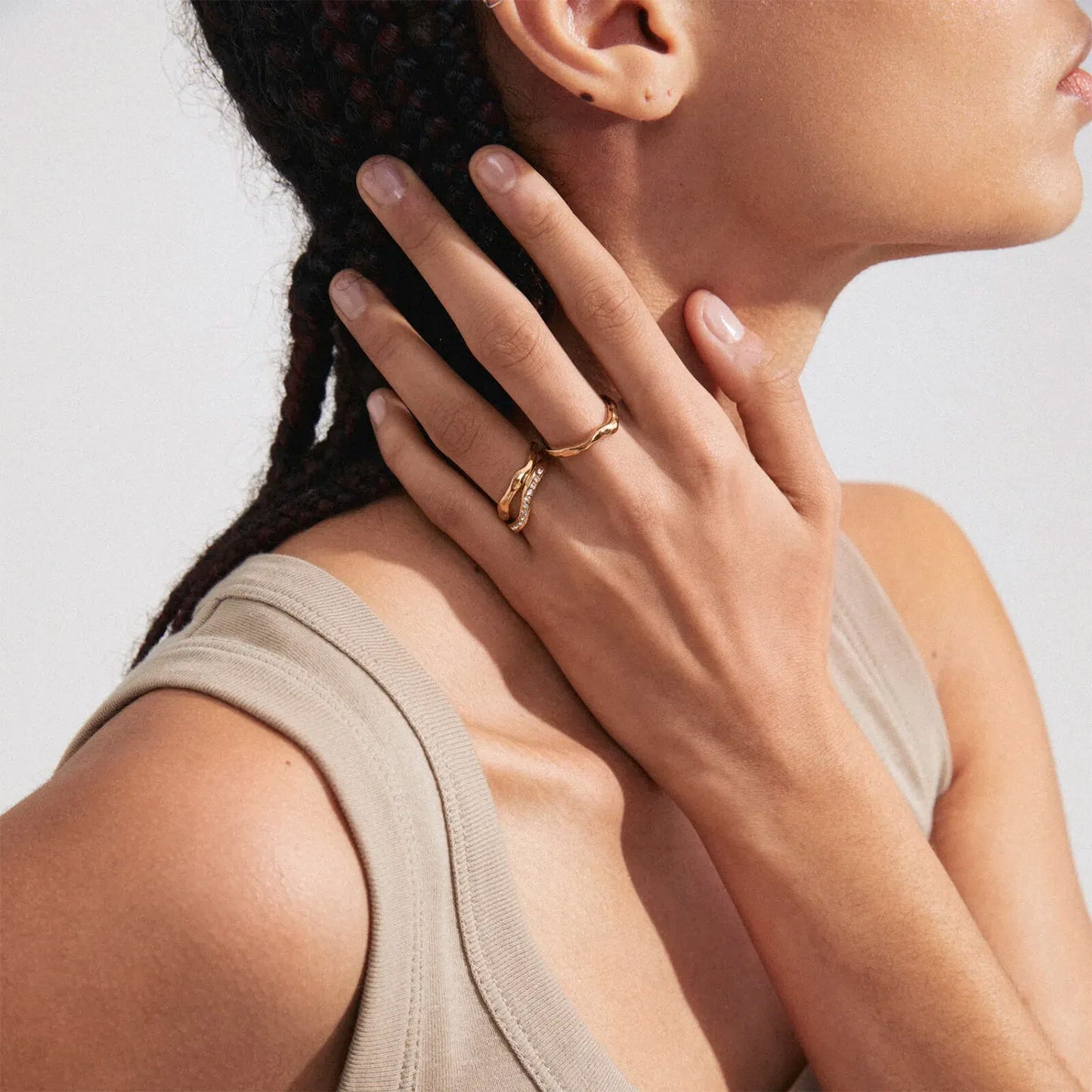 True 3-in-1 Ring - Gold plated