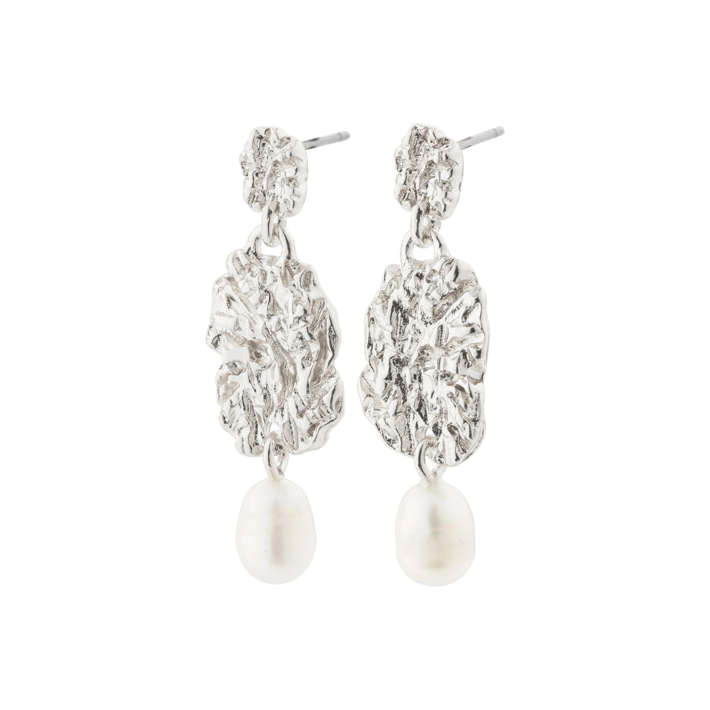 TRUE Earrings Silver-Plated with Freshwater Pearls