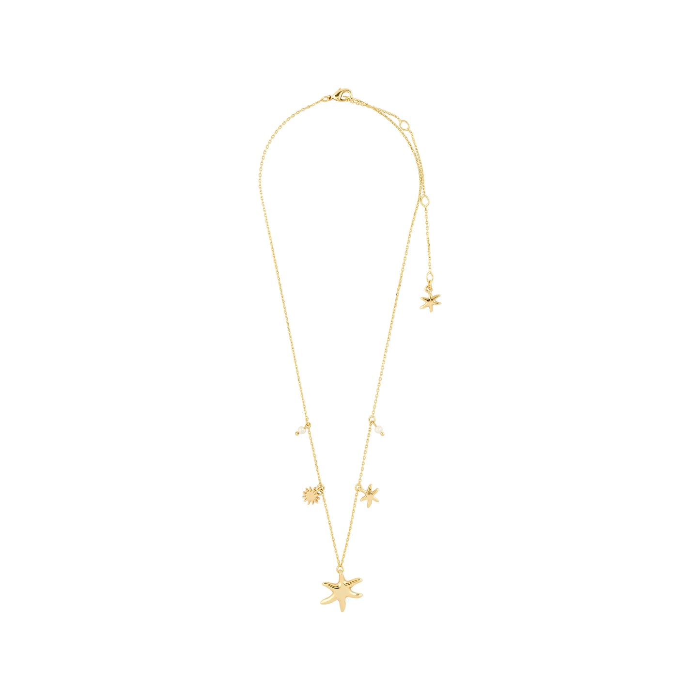 Beach Vibes Necklace With Starfish - Gold or Silver Plated