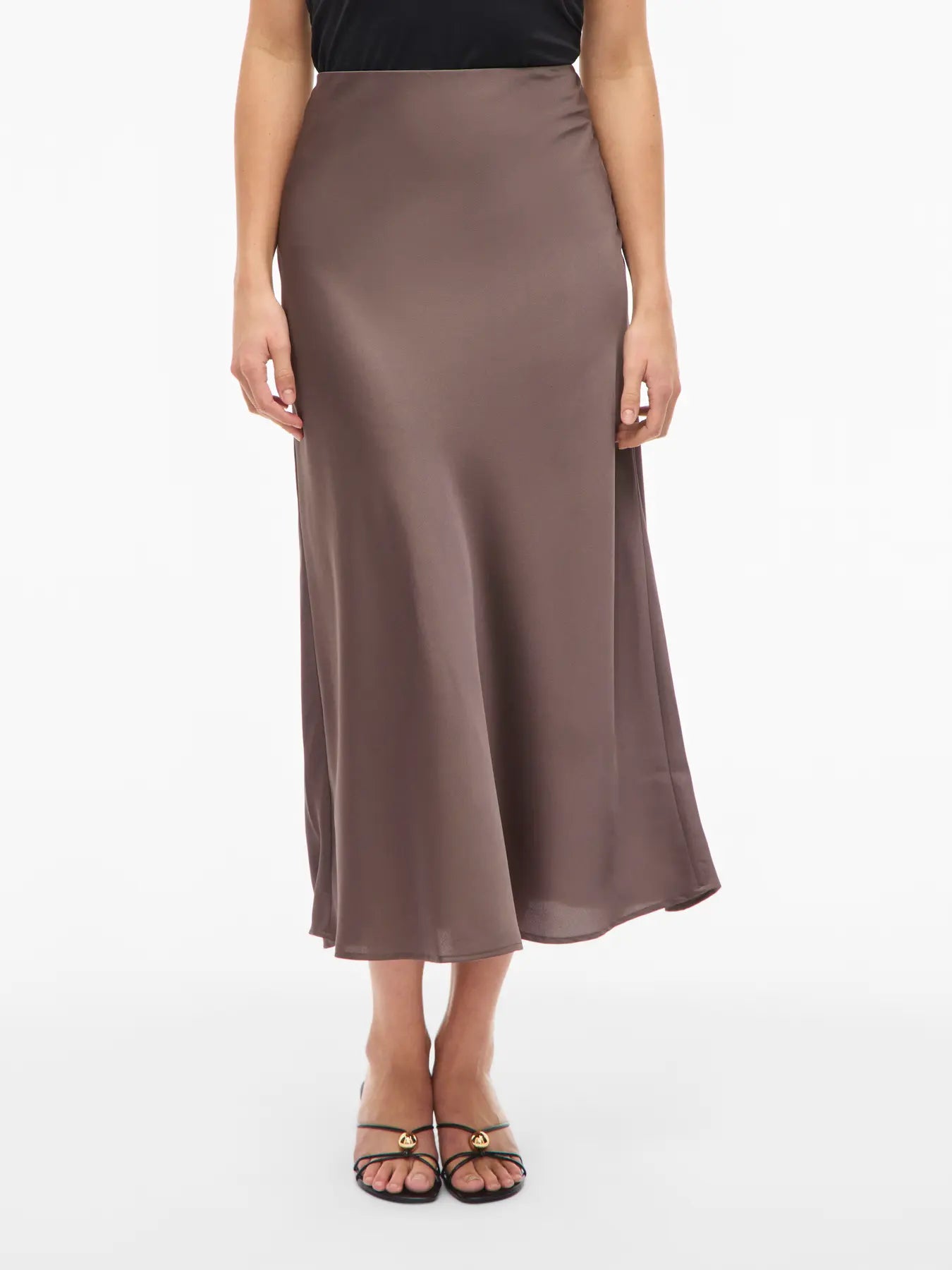 Satin Midi Skirt - Various Colours