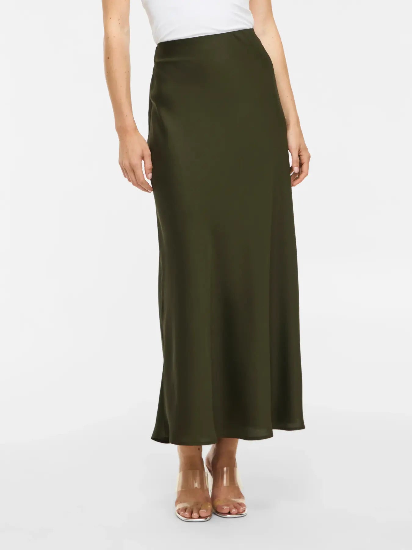 Satin Midi Skirt - Various Colours