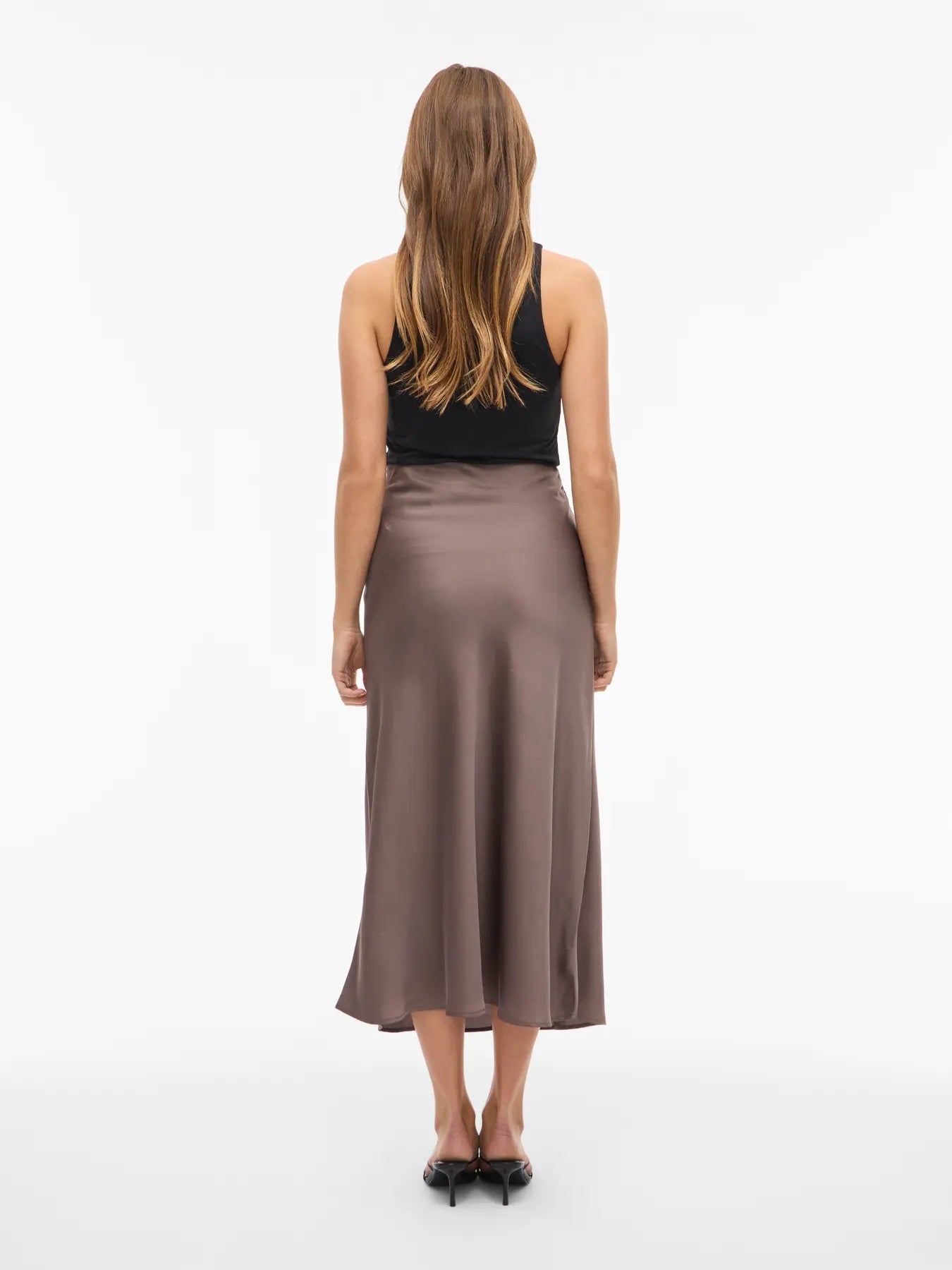 Satin Midi Skirt - Various Colours