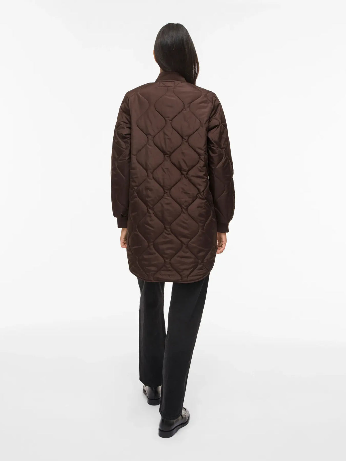 Autumn Quilted Jacket - Chocolate Brown, Green or Black