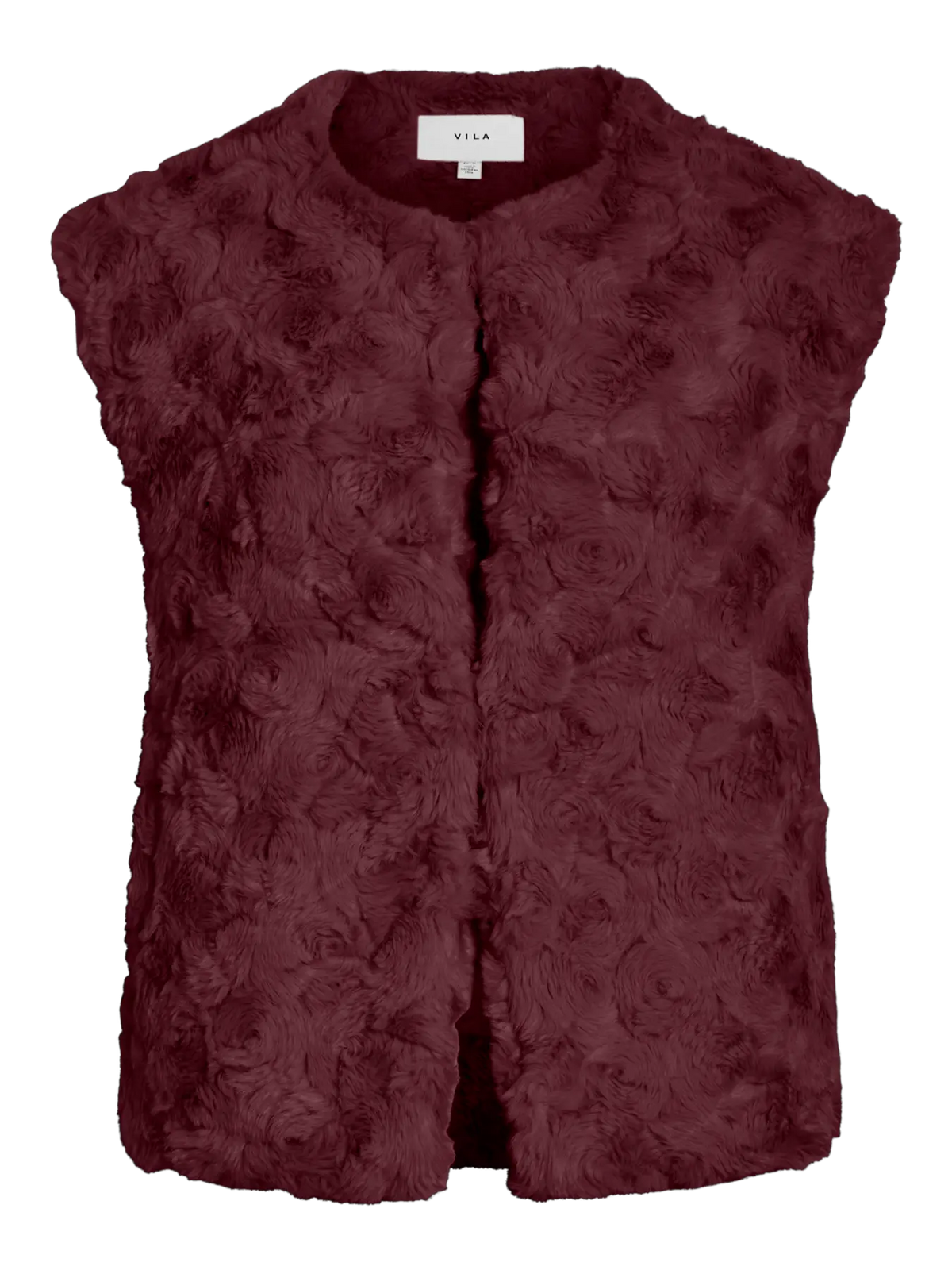Faux Fur Autumn Gilet - Brown, Wine or Oatmeal
