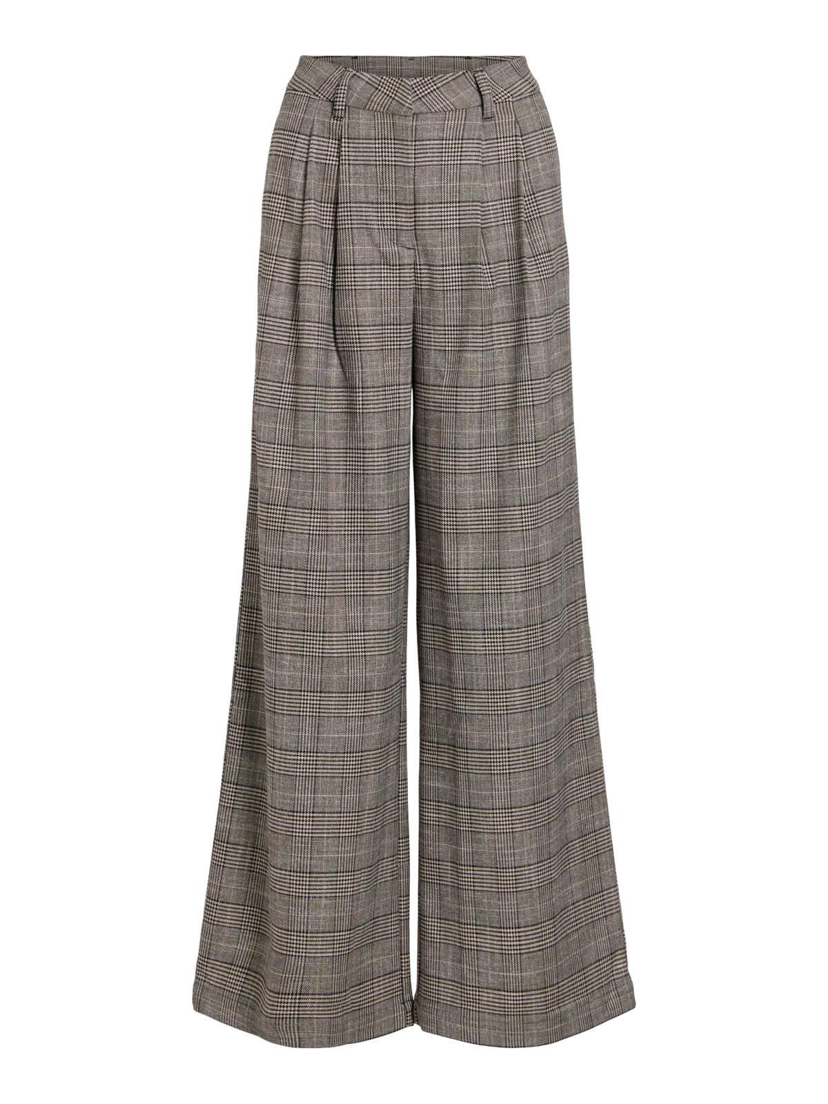 Wide Legged Classic Check Trousers