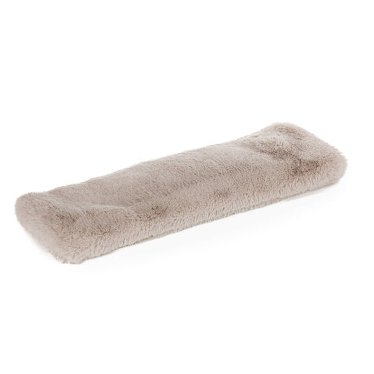 Long Faux Fur Wheat Pillow