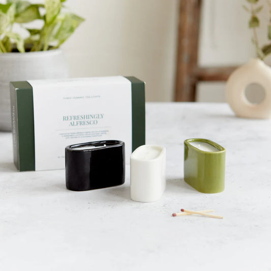 Alfresco Baguette Tea Lights (Box of 3) in Gift Box