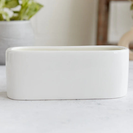 White Baguette Candle - Sandalwood & Musk