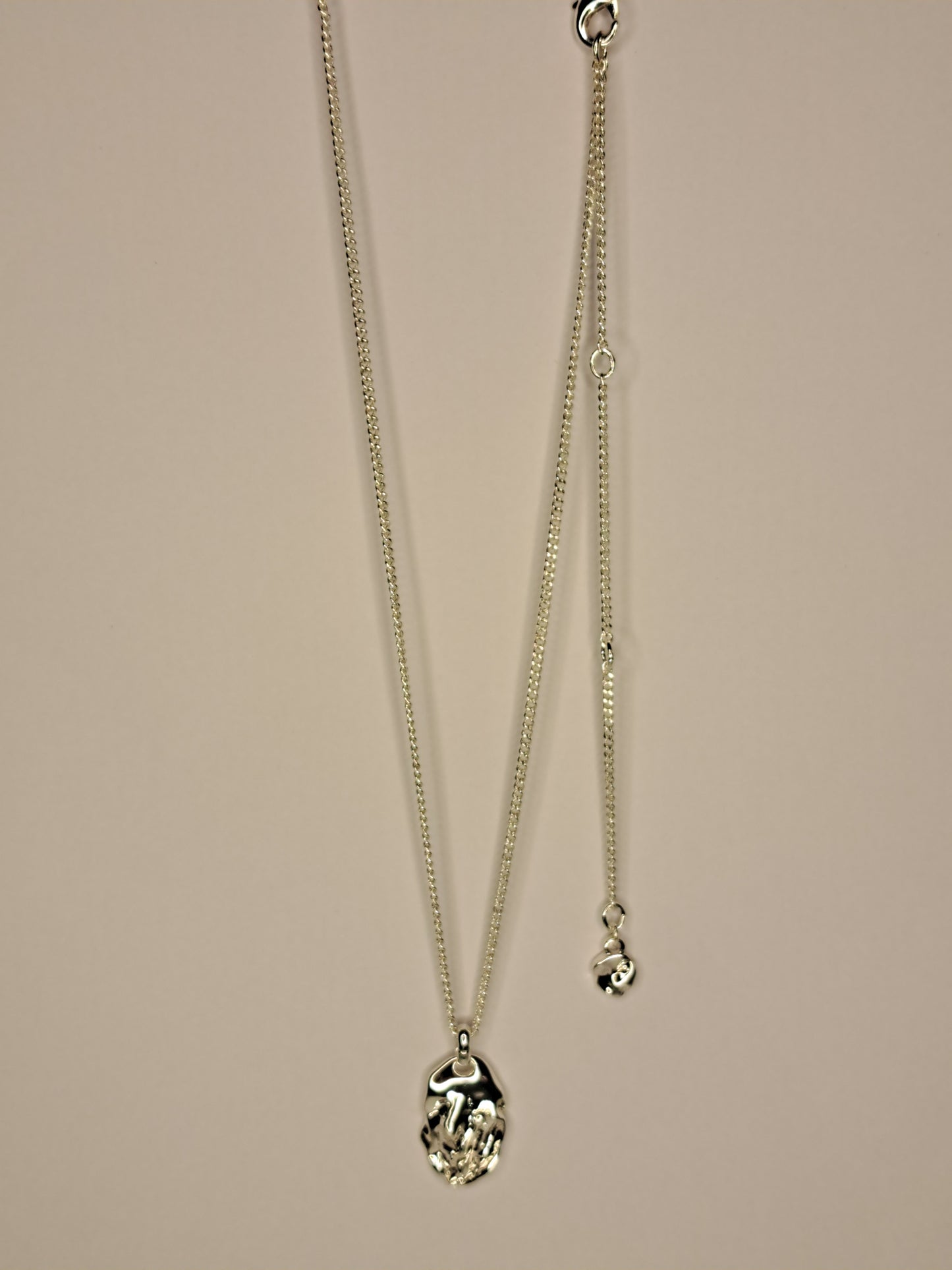 Gold Plated Necklace With Pendant And Adjustable Chain