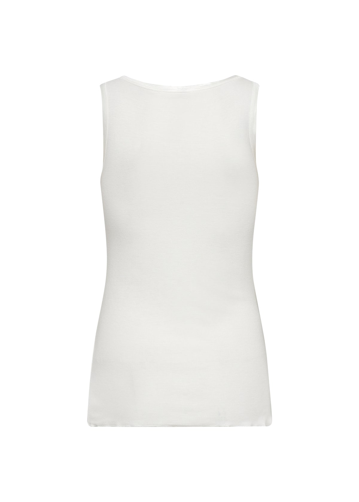 Satin Trim Ribbed Vest Top - Various Colours