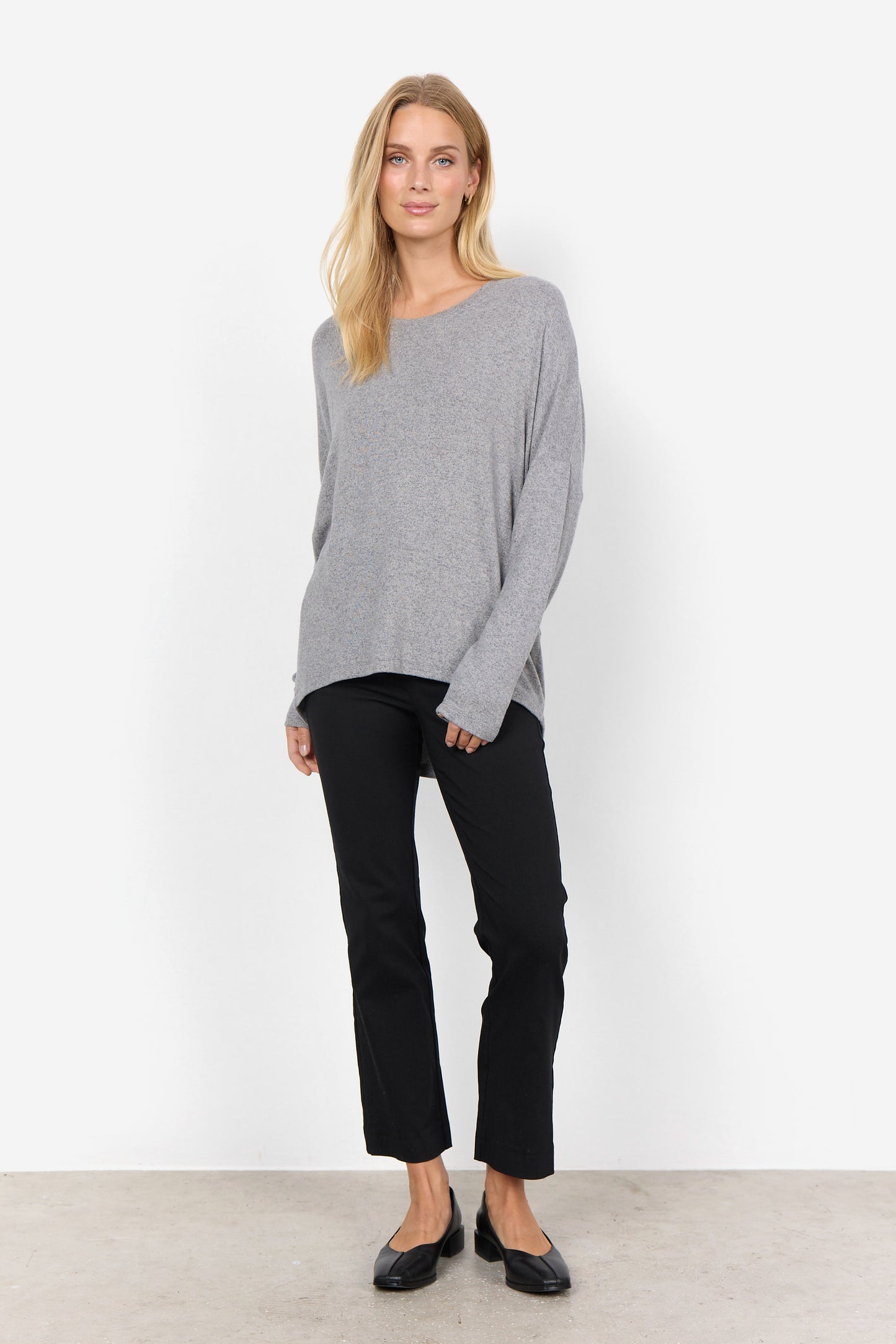 Long Sleeved Loungewear Top - Grey