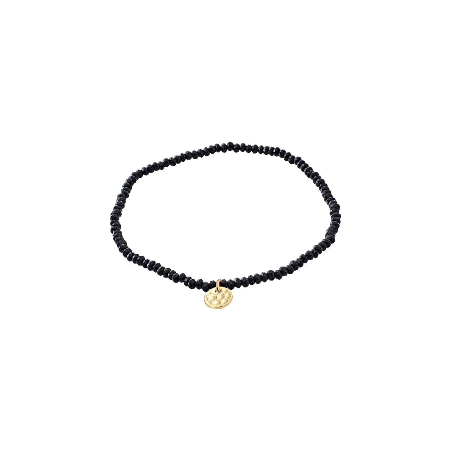 Indie Glass Bead Bracelet With Gold Plated Pilgrim Logo - Various Colours