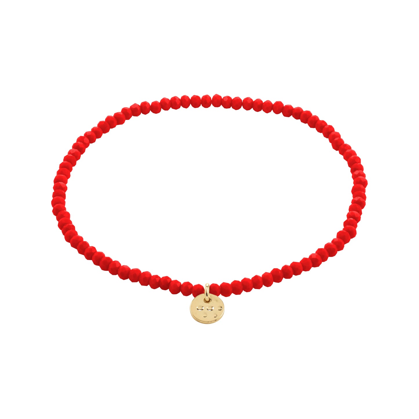 Indie Glass Bead Bracelet With Gold Plated Pilgrim Logo - Various Colours