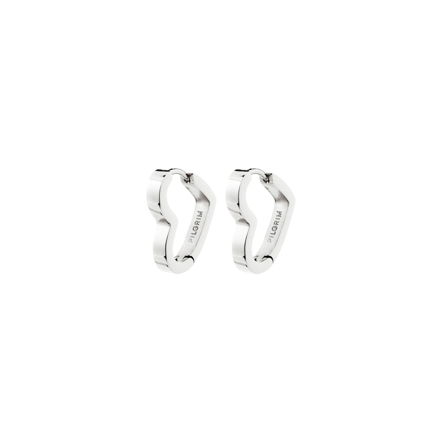 Heart Shaped Heart Earrings - Gold & Silver Plated