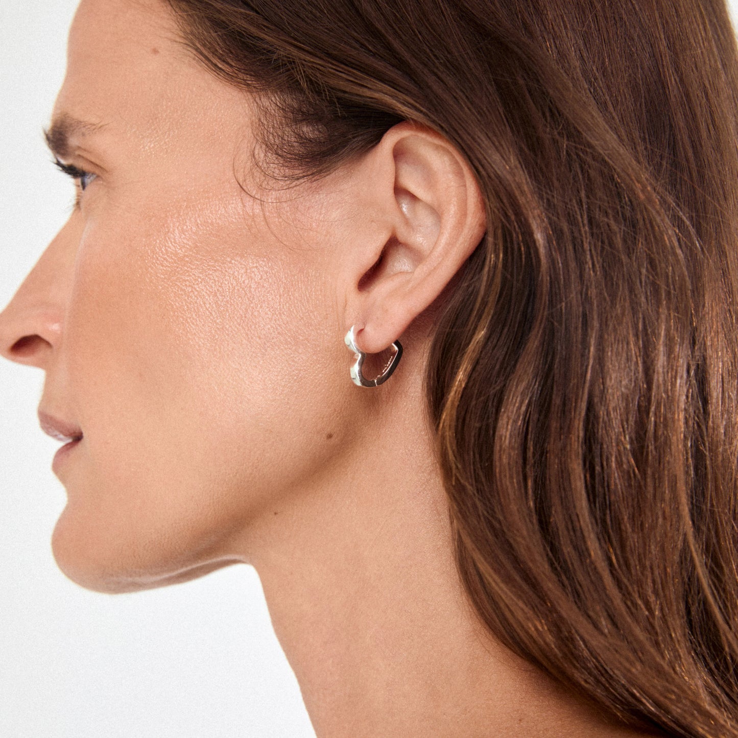Heart Shaped Heart Earrings - Gold & Silver Plated