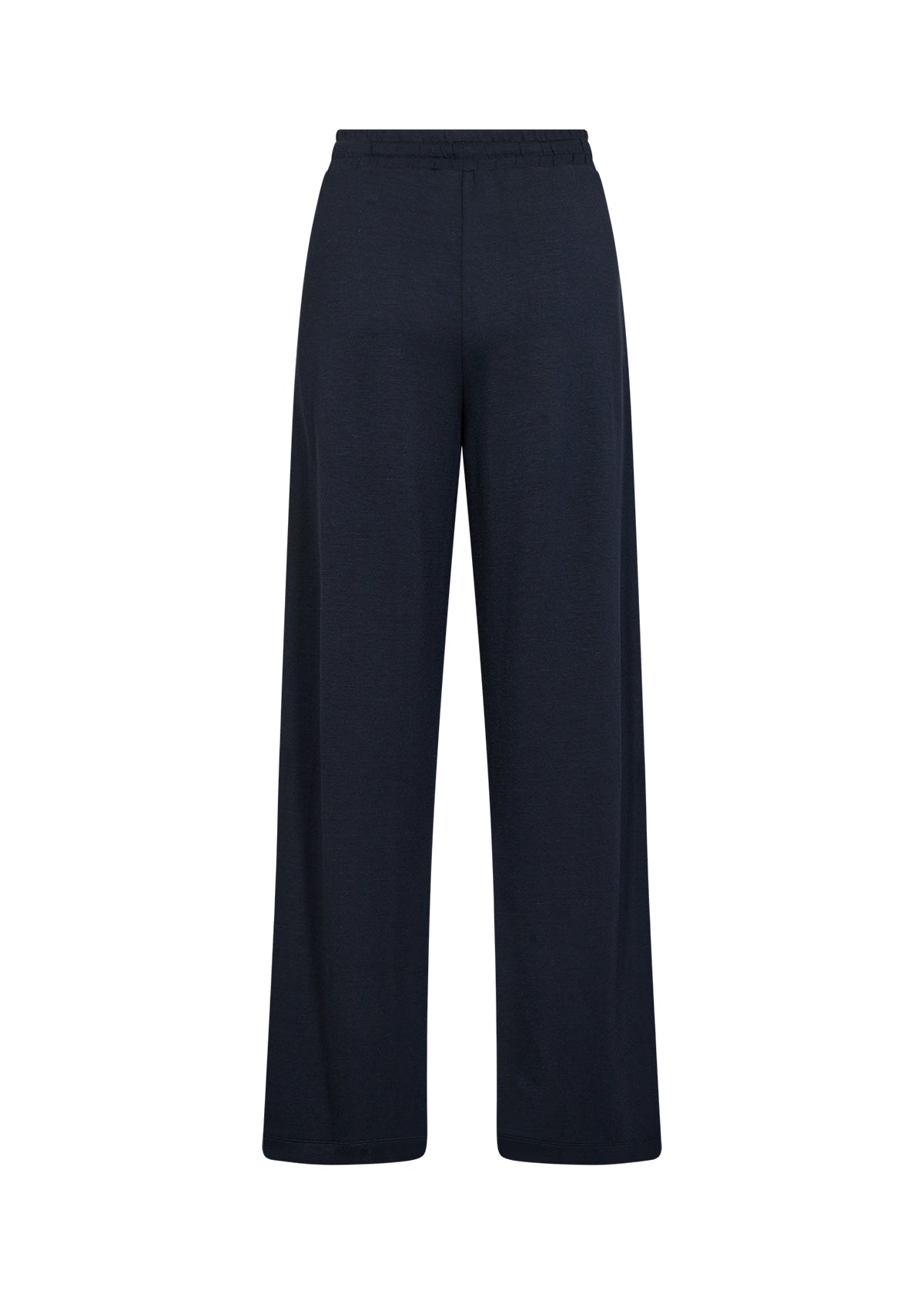 Loungewear Pants With Elasticated And Draw String Waist - Navy